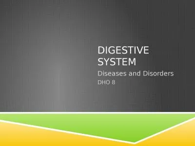 Digestive System Diseases and Disorders