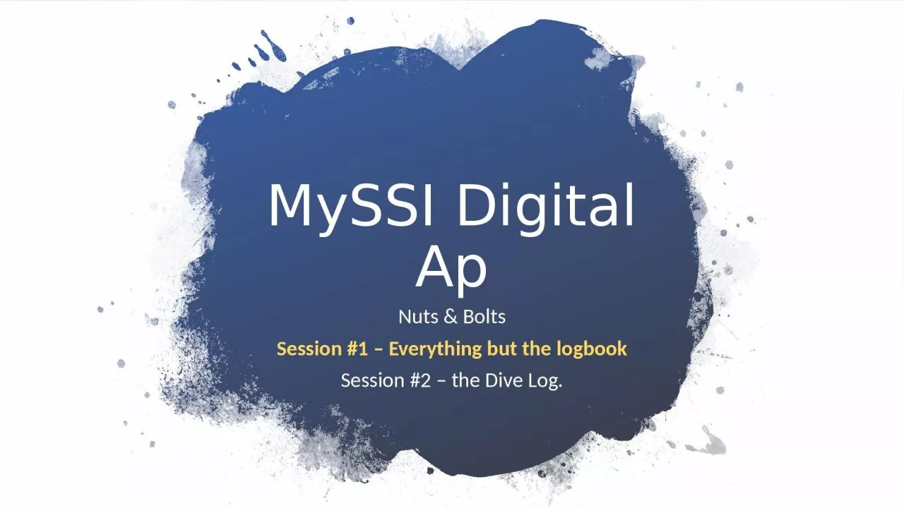 MySSI  Digital Ap Nuts & Bolts