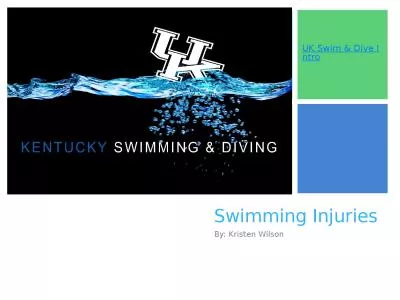 Swimming Injuries By: Kristen Wilson