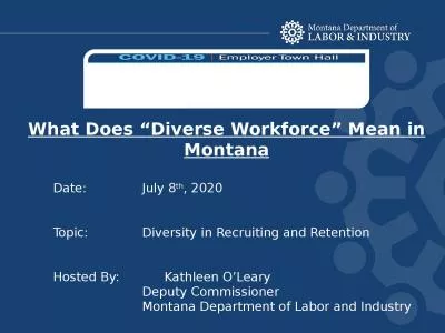 What Does “Diverse Workforce” Mean in Montana