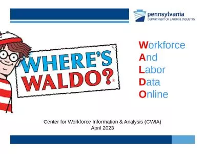 Center for Workforce Information & Analysis (CWIA)