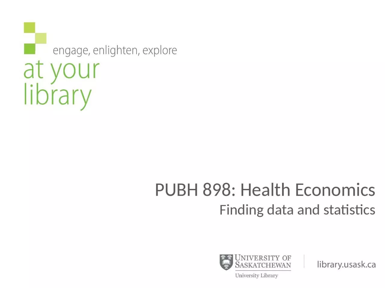PUBH 898: Health Economics