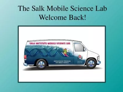 The Salk Mobile Science Lab