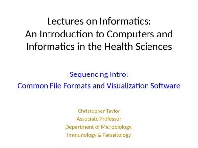Lectures on Informatics: