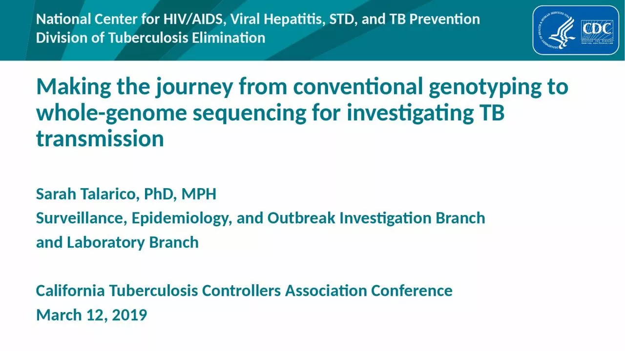 Making the journey from conventional genotyping to whole-genome sequencing for investigating