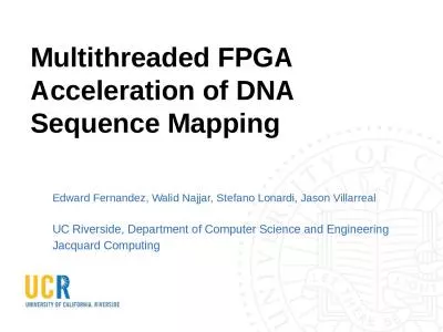 Multithreaded FPGA Acceleration of DNA Sequence Mapping