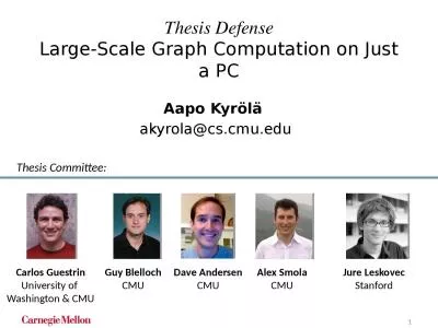 Thesis Defense Large -Scale Graph Computation on