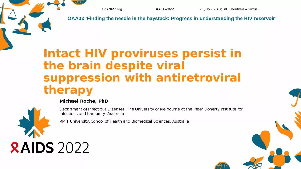 Intact HIV proviruses persist in the brain despite viral suppression with antiretroviral