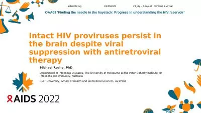 Intact HIV proviruses persist in the brain despite viral suppression with antiretroviral therapy