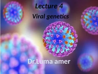 Lecture 4 Viral genetics