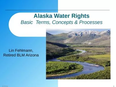 10-24-16 Alaska Water Rights