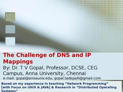 The Challenge of DNS and IP Mappings