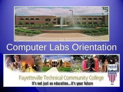 Computer Labs Orientation
