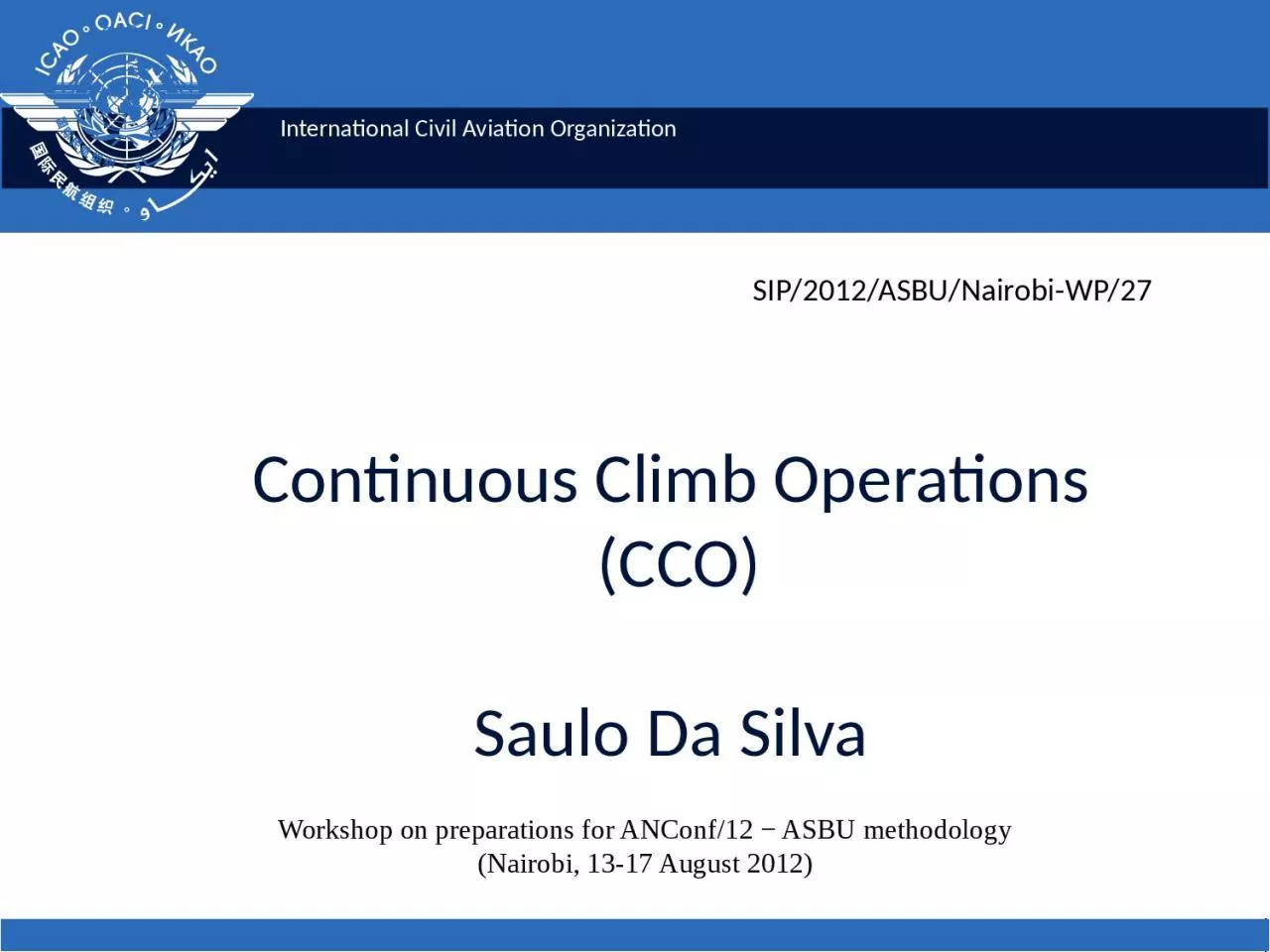 Continuous Climb  Operations
