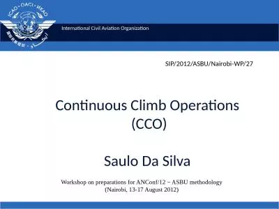 Continuous Climb  Operations