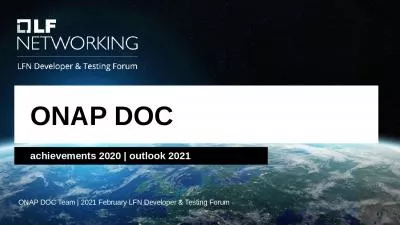 ONAP DOC achievements 2020 | outlook 2021