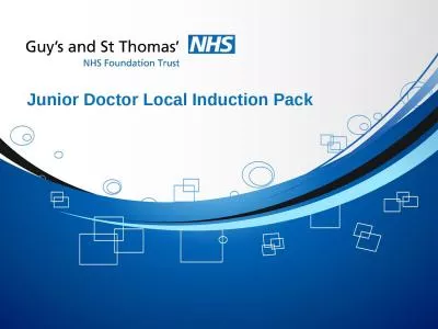 Junior Doctor Local Induction Pack