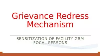 Grievance Redress Mechanism