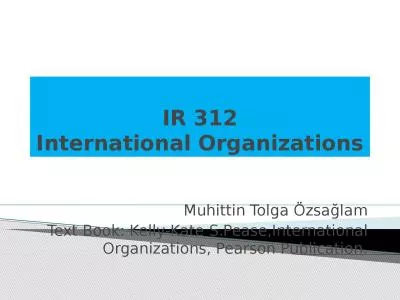 IR 312 International  Organizations