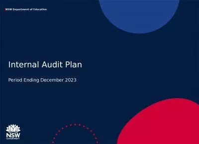 Internal Audit Plan  Period Ending December 2023