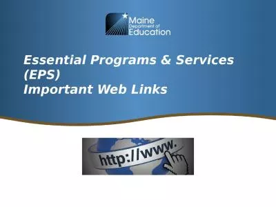 Essential Programs & Services (EPS)