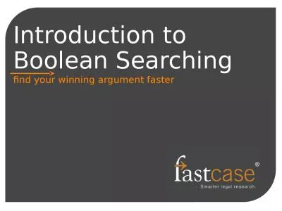 Introduction to Boolean Searching