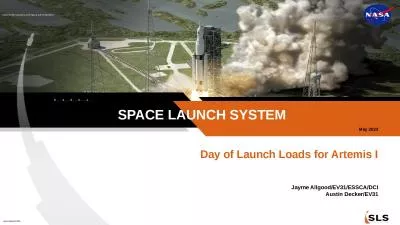Day of Launch Loads for Artemis I