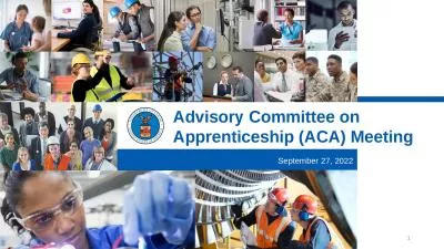 Advisory Committee on Apprenticeship (ACA) Meeting