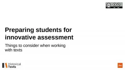 Preparing students for innovative assessment