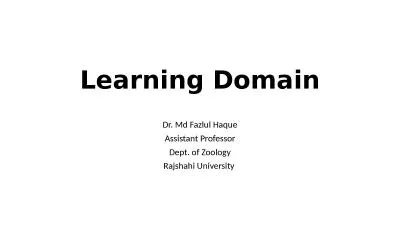 Learning Domain Dr.   Md