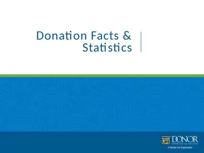 Donation Facts & Statistics