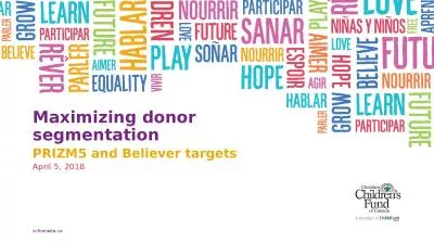 Maximizing donor segmentation