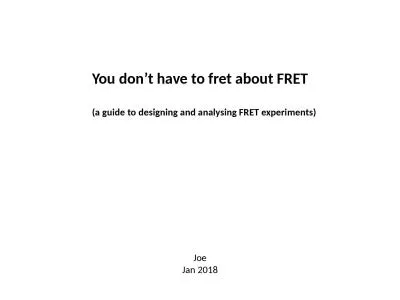 You don’t have to fret about FRET