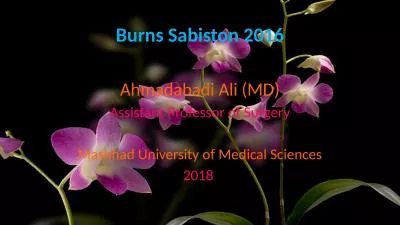 Burns  Sabiston  2016 Ahmadabadi Ali (MD)