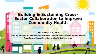 Building & Sustaining Cross-Sector Collaboration to Improve Community Health