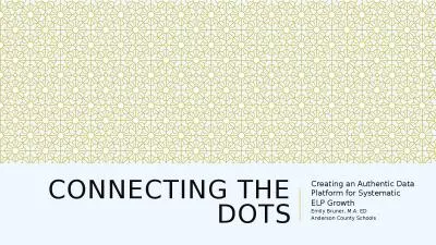 Connecting the dots Creating an