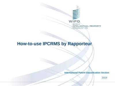 How-to-use  IPC RMS by Rapporteur