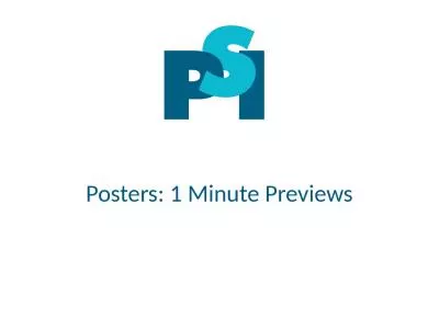 Posters: 1 Minute Previews
