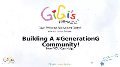 Building A #GenerationG Community!