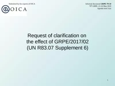 1 Request of clarification on