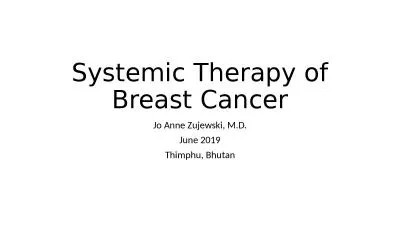 Systemic Therapy of Breast Cancer