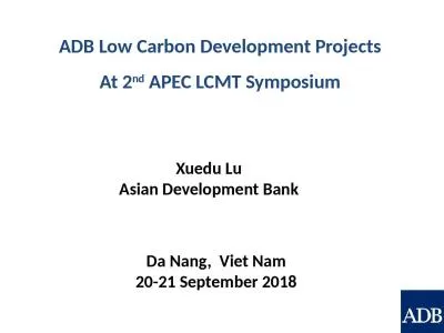 ADB Low Carbon Development Projects