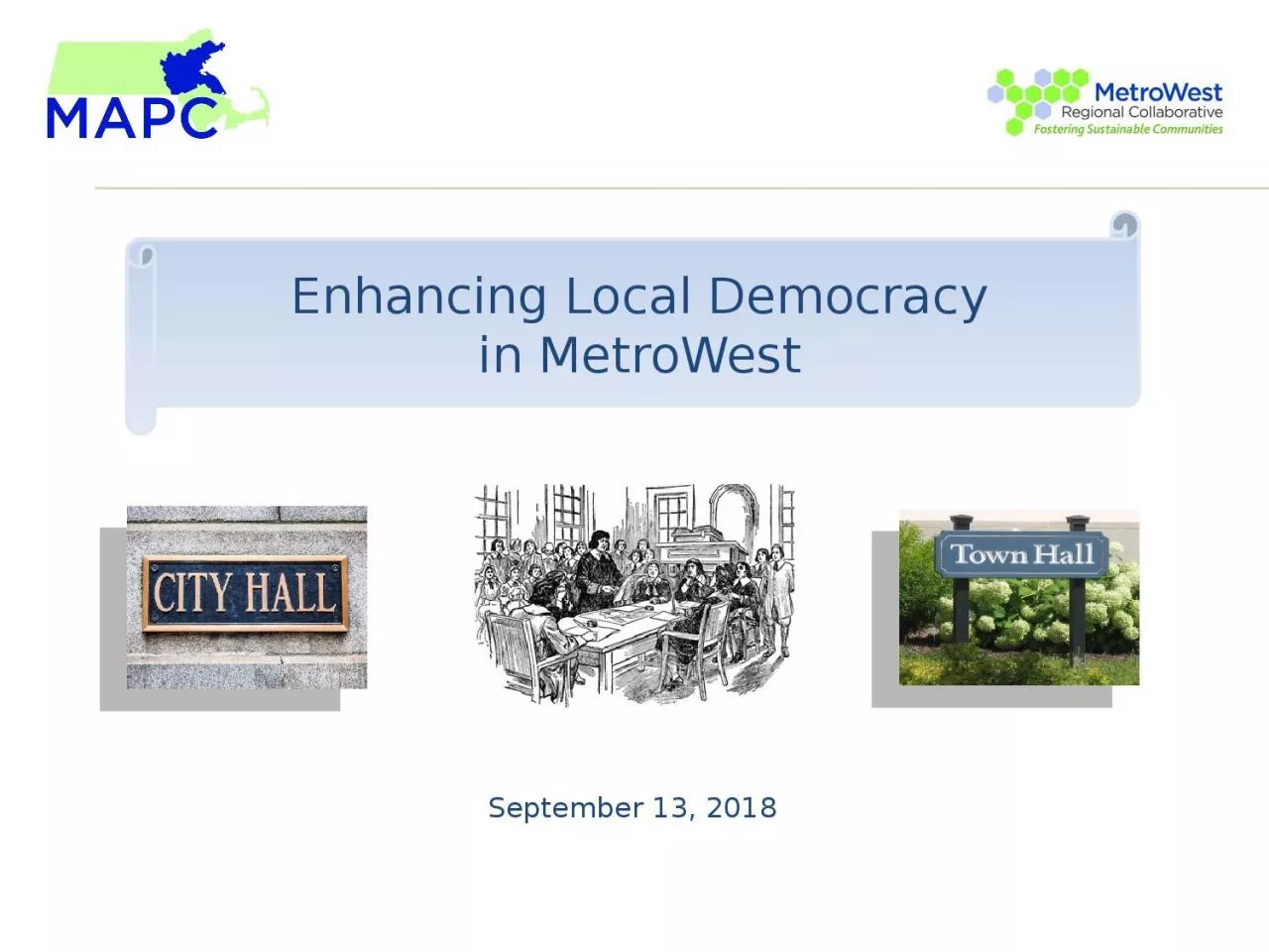 September 13, 2018 Enhancing Local