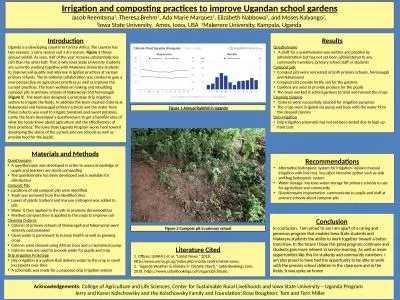 Irrigation and composting practices to improve Ugandan school gardens