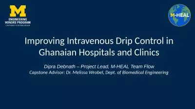 Improving Intravenous Drip Control in Ghanaian Hospitals and Clinics