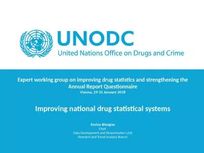 Expert  working group  on improving drug statistics and strengthening the Annual Report Questionnai