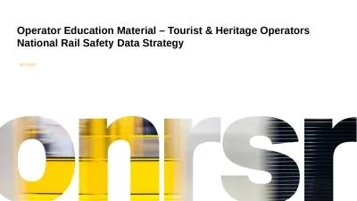 Operator Education Material – Tourist & Heritage Operators