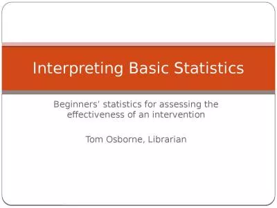 Beginners’ statistics for assessing the effectiveness of an intervention