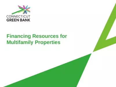 Financing Resources for Multifamily Properties