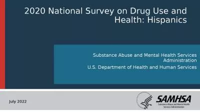 2020 National Survey on Drug Use and Health: Hispanics